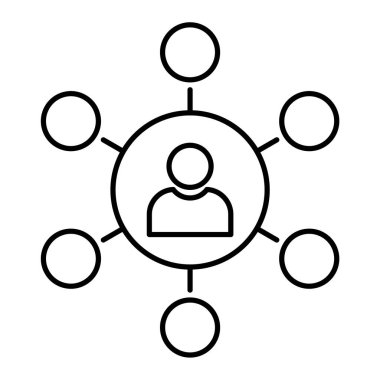 ağ bağlantı vektörü simgesi