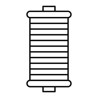 İp simgesi. Web için iplik vektör simgelerinin özet çizimi