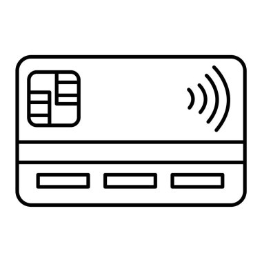Kredi kartı ikonu vektör illüstrasyonu