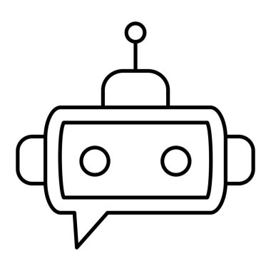 Robot simgesi, vektör çizimi