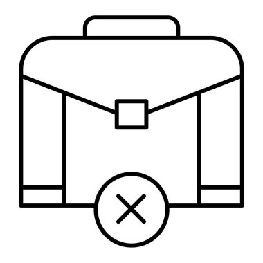 evrak çantası ikonu vektör illüstrasyonu