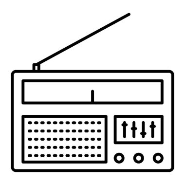 radyo simgesi vektör illüstrasyonu