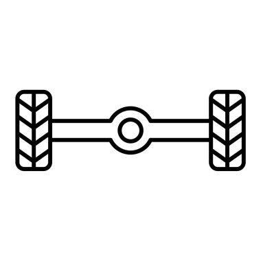 Araba simgesinin vektör illüstrasyonu