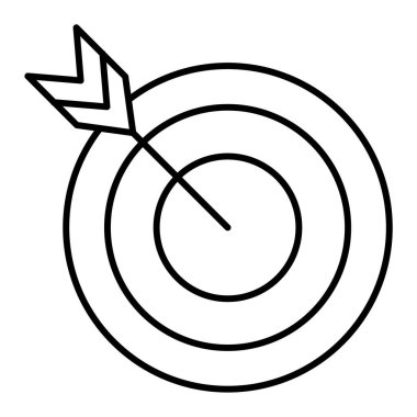 hedef simge vektör illüstrasyonu