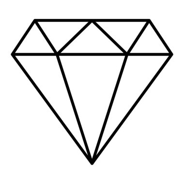 Elmas simgesi vektör illüstrasyonu