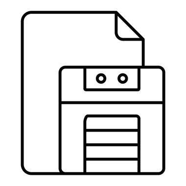 Depolama simgesi, vektör illüstrasyonu