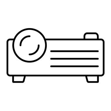 Video kamera simgesi. İnternet için radyo ısıtıcı vektör simgelerinin özet çizimi