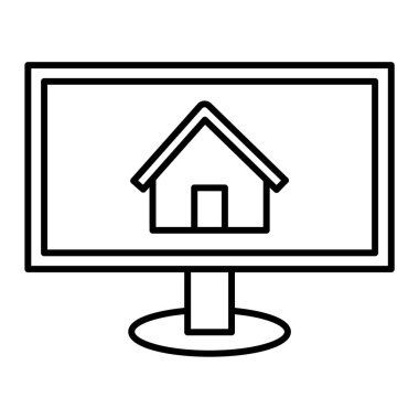 ev simgesi vektör illüstrasyonu