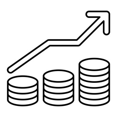 İş ve finans simgesinin vektör illüstrasyonu