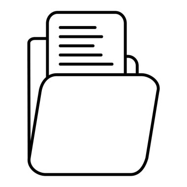 Belge. Web simgesi basit illüstrasyon