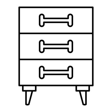 çizgi abaküs ikon vektör çizimi