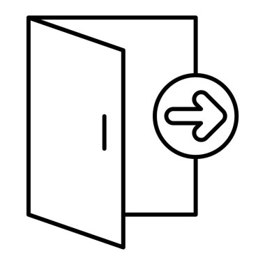 kapı simgesi vektör illüstrasyonu