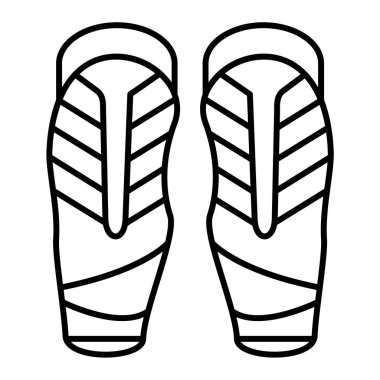 Ayakkabı simgesinin vektör illüstrasyonu