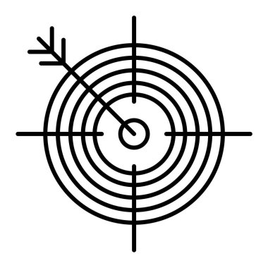 hedef simge vektör illüstrasyonu