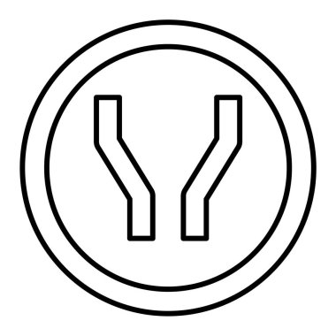 Park ediyor. Web simgesi basit illüstrasyon