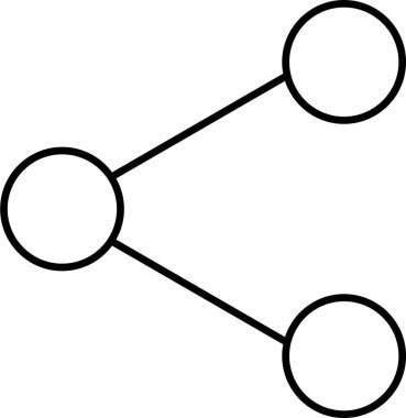 Paylaş. Web simgesi basit illüstrasyon