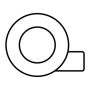 mezura simgesi. Web için pizza vektör simgelerinin özet çizimi