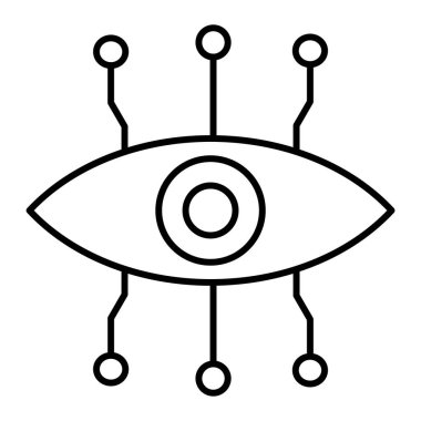 Göz simgesi vektör illüstrasyonu
