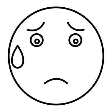 yüz ifadesi simge vektör illüstrasyon tasarımı