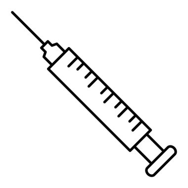 Şırınga ikonu vektör çizimi
