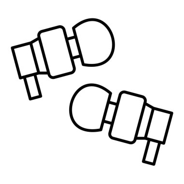 Bir çizgi film kamerasının vektör illüstrasyonu