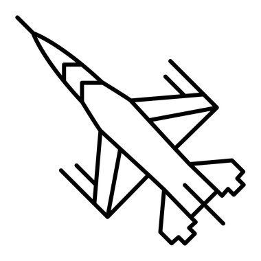 uçak ikonu vektör illüstrasyonu