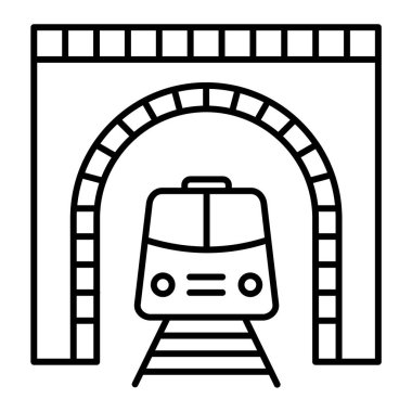 tren simgesi vektör illüstrasyonu