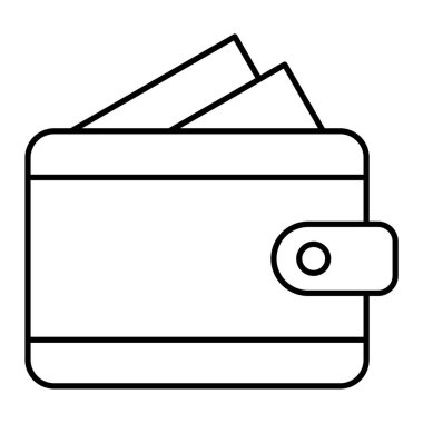 cüzdan ikonu vektör illüstrasyonu