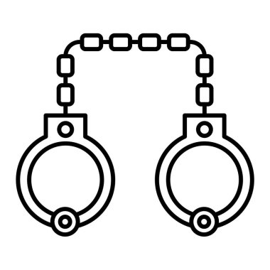 kelepçe ikon vektör illüstrasyon grafik tasarımı