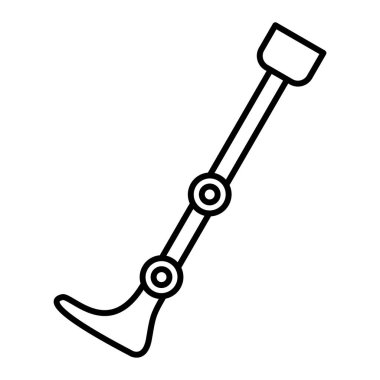 Protez simgesinin vektör illüstrasyonu