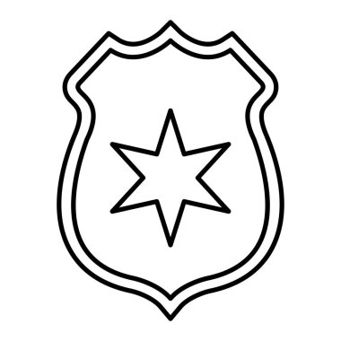 kalkan ikon vektör illüstrasyonu