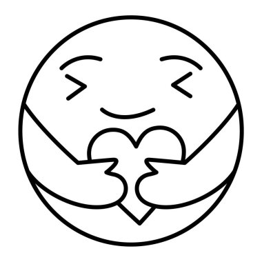 Kalp simgesinin çizgi çizimi