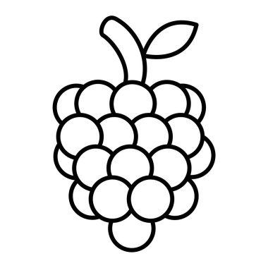 üzüm ikonu vektör illüstrasyon grafik tasarımı