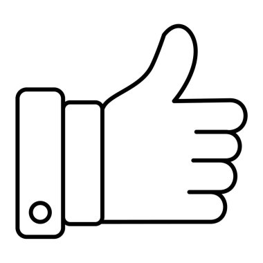 trend biçimi izole edilmiş arkaplanda başparmak simgesi