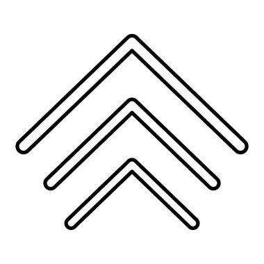 Oklar yukarı. Web simgesi