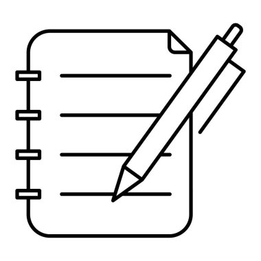 Kalem simgesi. taslak kalem vektör illüstrasyonu