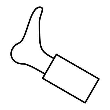 Elle çizilmiş fırçalı bir adam. vektör illüstrasyonu