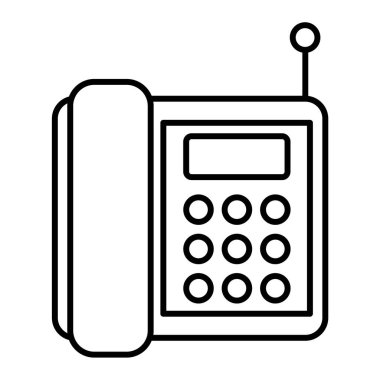 Telefon simgesi vektör illüstrasyonu