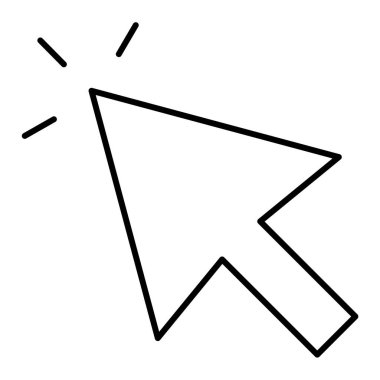 imleç simgesi vektör illüstrasyonu