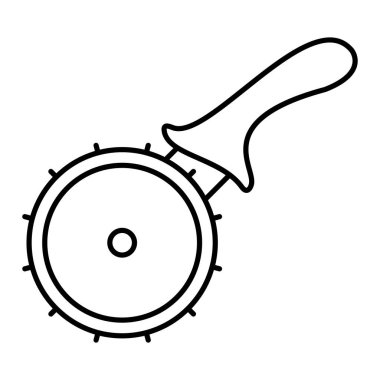 Modern siyah simgenin vektör illüstrasyonu