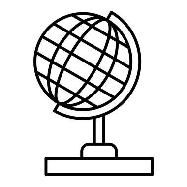 dünya ikonu vektör illüstrasyon tasarımı