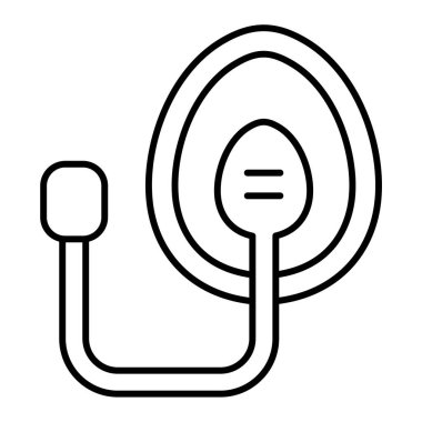 İşitme yardımı simgesinin vektör illüstrasyonu