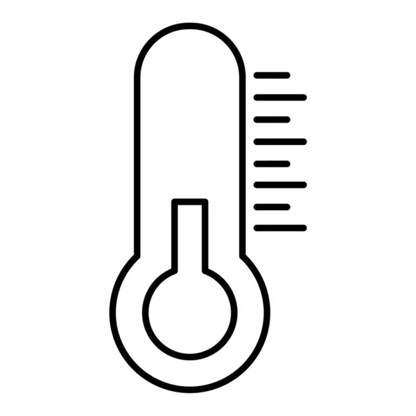 Thermometer Web Ikone Einfaches Design — Stockvektor