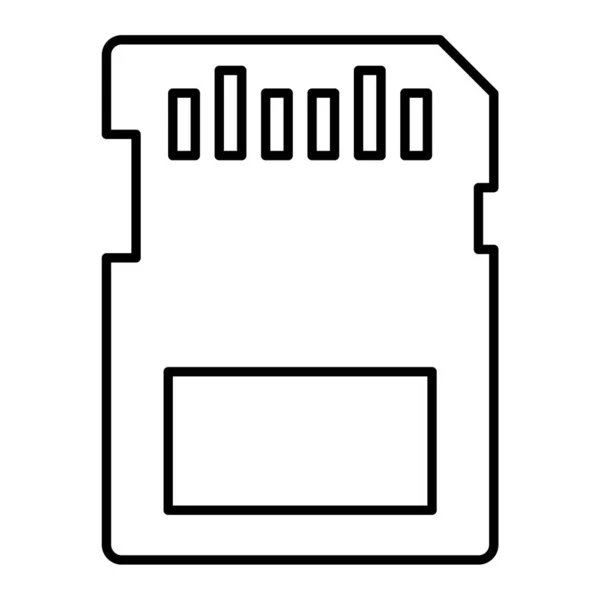 Memory Card Simple Design — Stock Vector