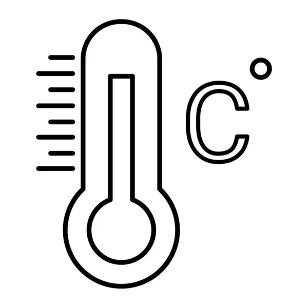 Illustrazione Vettoriale Icona Termometro — Vettoriale Stock