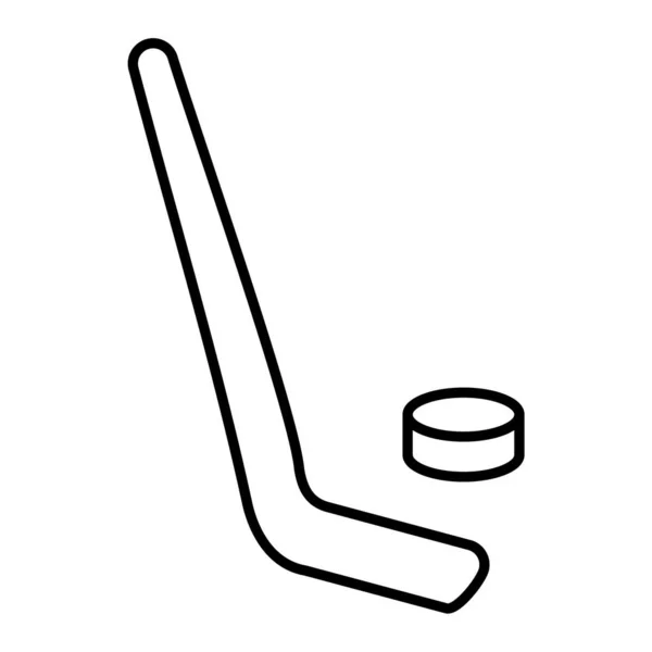 Icono Hockey Vector Ilustración — Archivo Imágenes Vectoriales