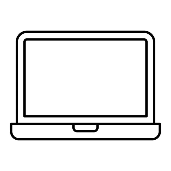 Computadora Portátil Icono Tecnología Vectorial Ilustración Diseño Gráfico — Archivo Imágenes Vectoriales