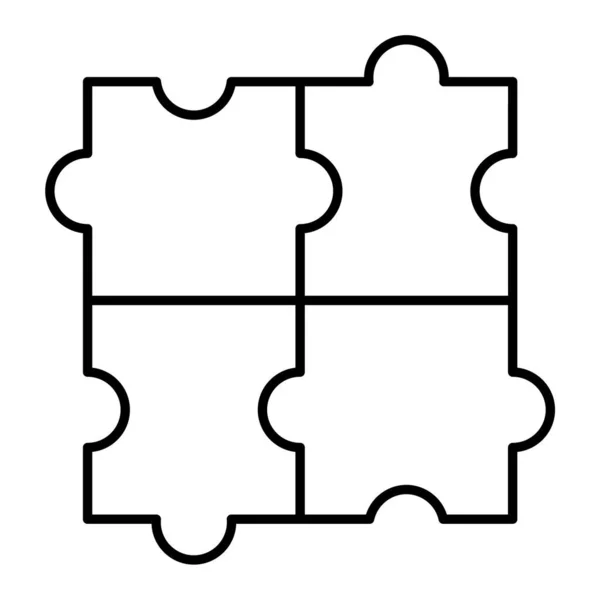 Puzzle Ícone Ilustração Vetorial —  Vetores de Stock