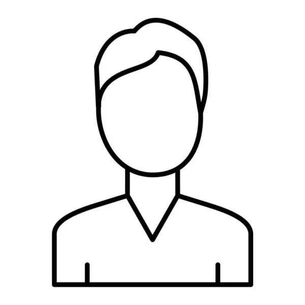 Icône Personne Avatar Schéma Personnes Utilisateur Vectoriel Illustration Isolé Sur — Image vectorielle