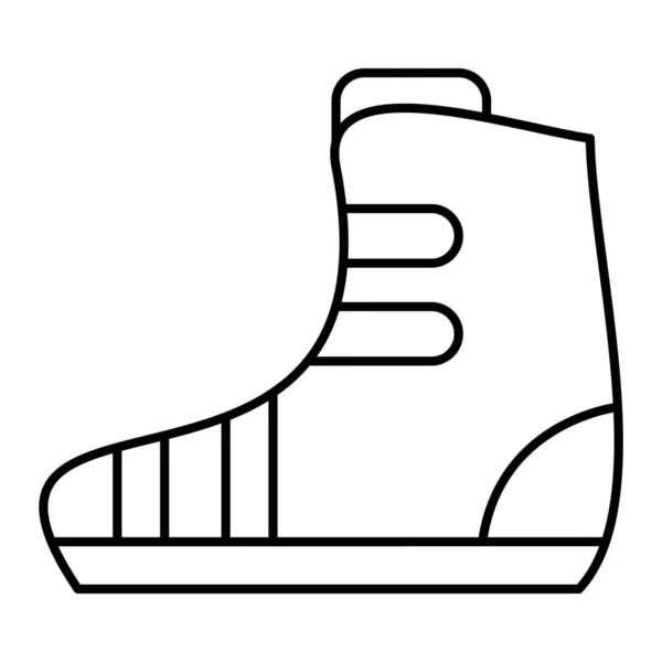 Ikon Boot Garis Besar Ilustrasi Ikon Vektor Sepatu Bot Untuk - Stok Vektor